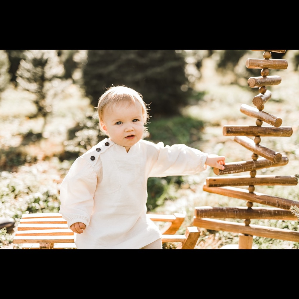 Zara white baby girl dress